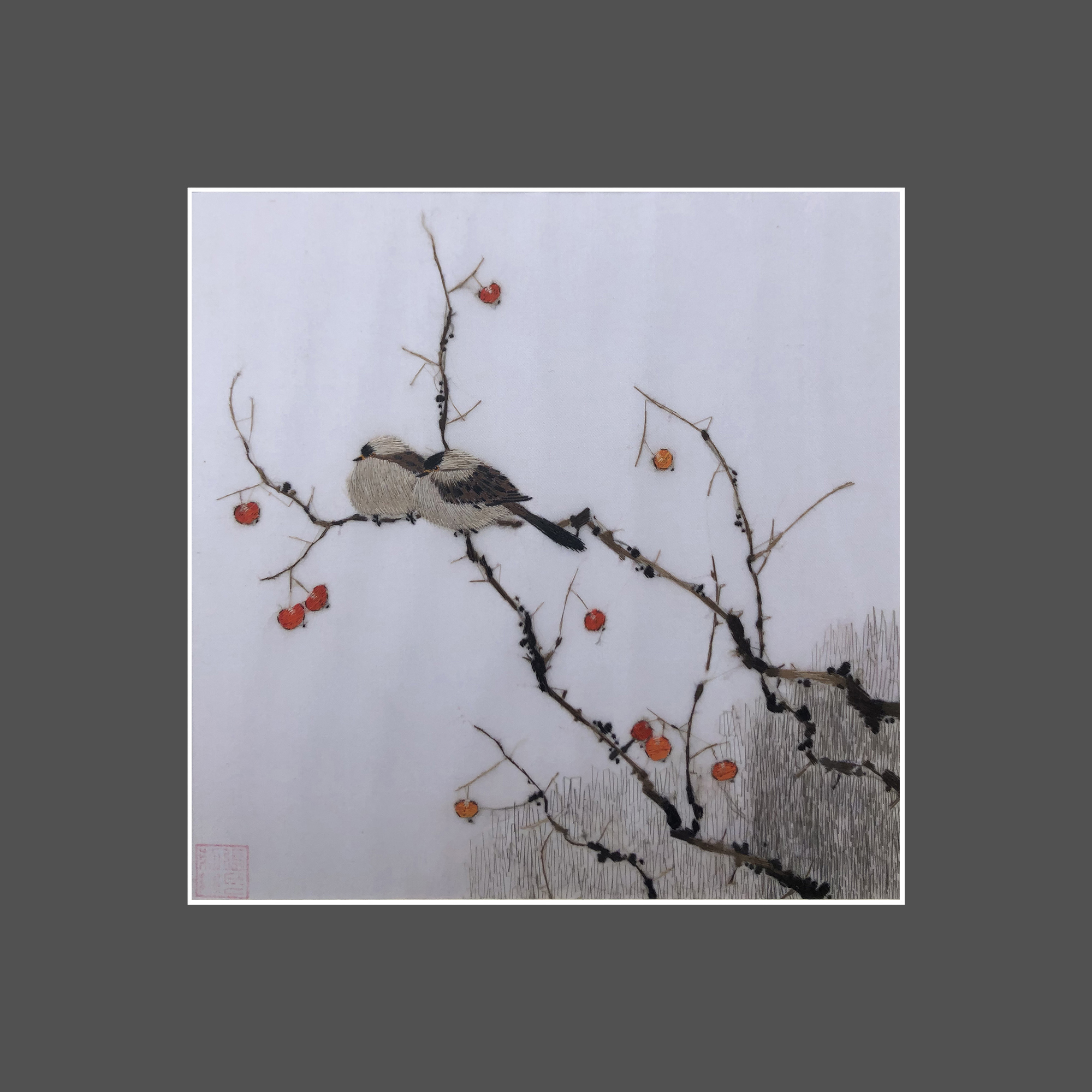 31180 Two birds with cherry blossom - Image 3