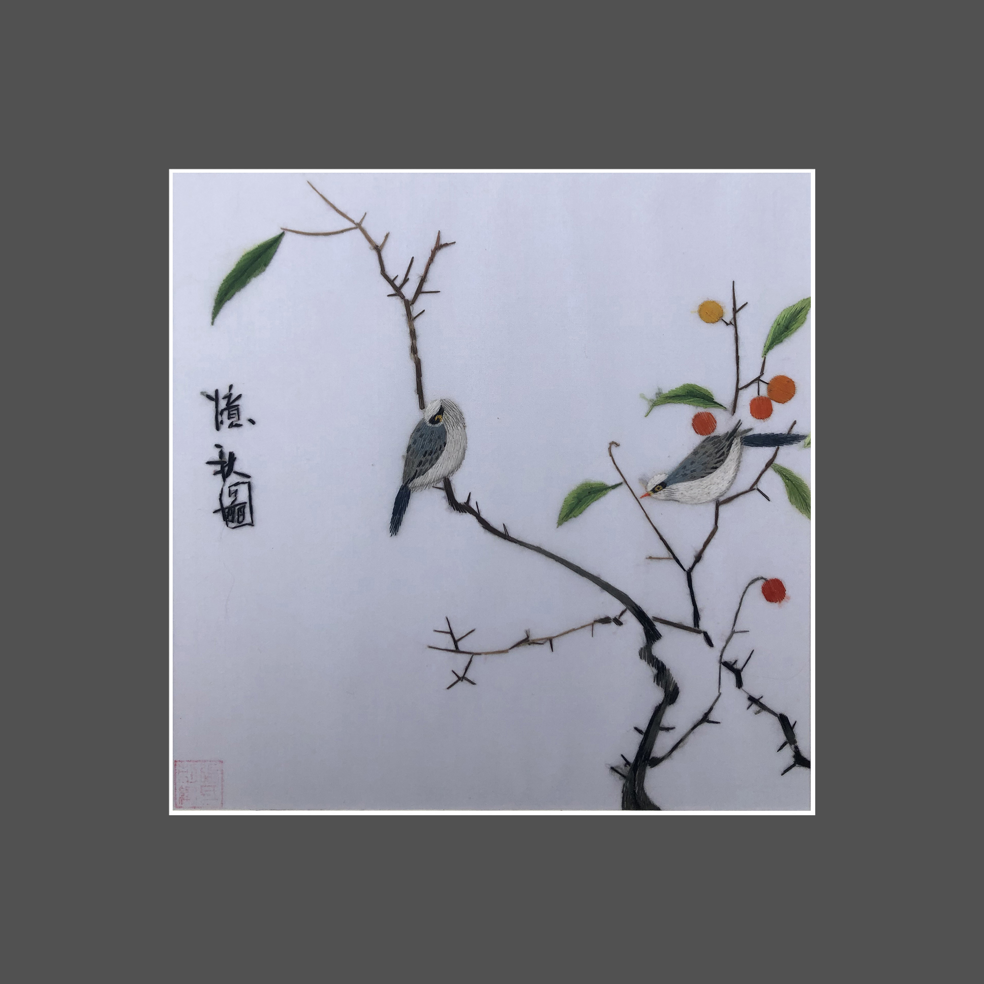 31181 Two birds with cherry blossom - Image 3
