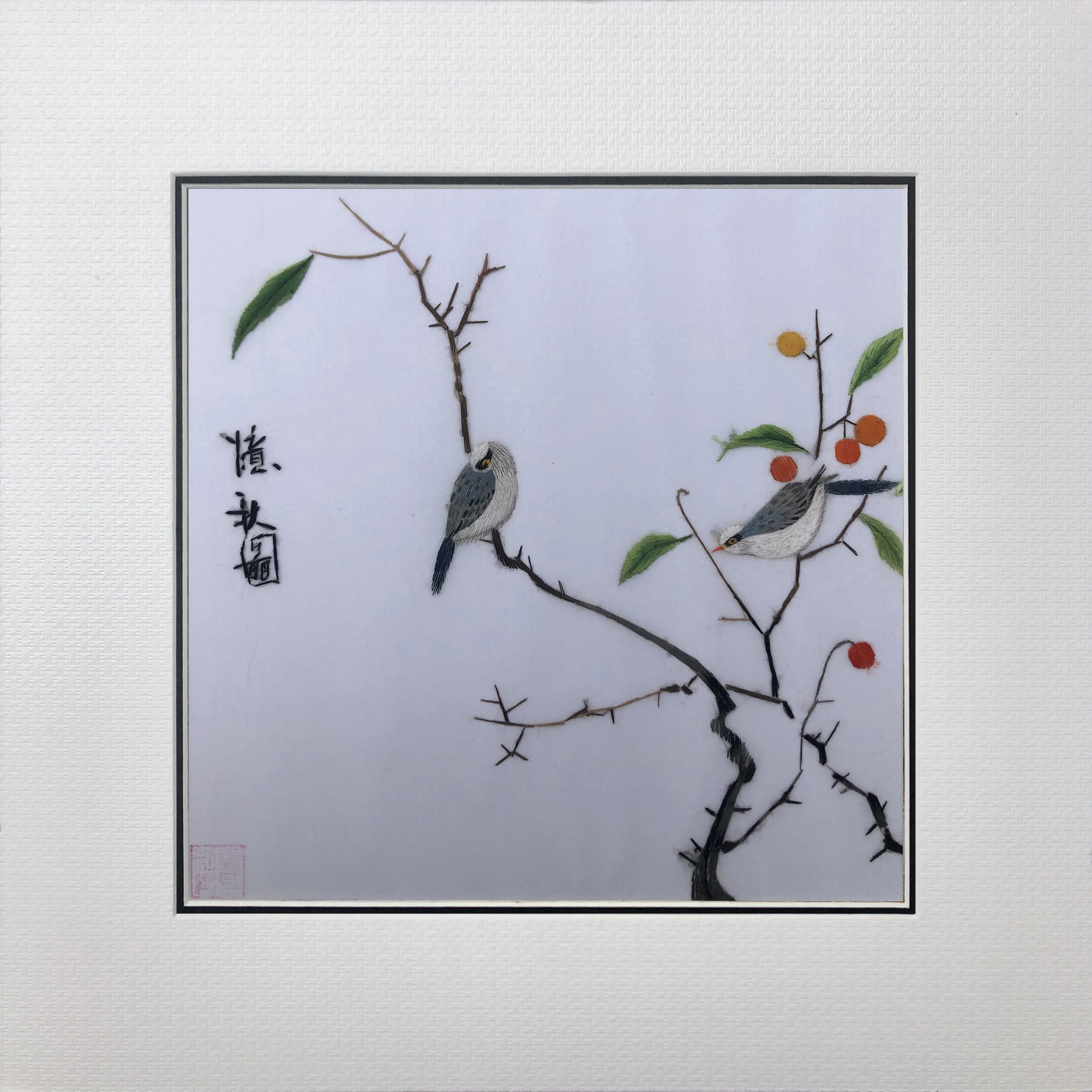 31181 Two birds with cherry blossom - Image 2