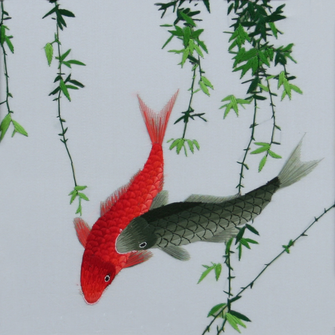 32004 Koi fish with willows