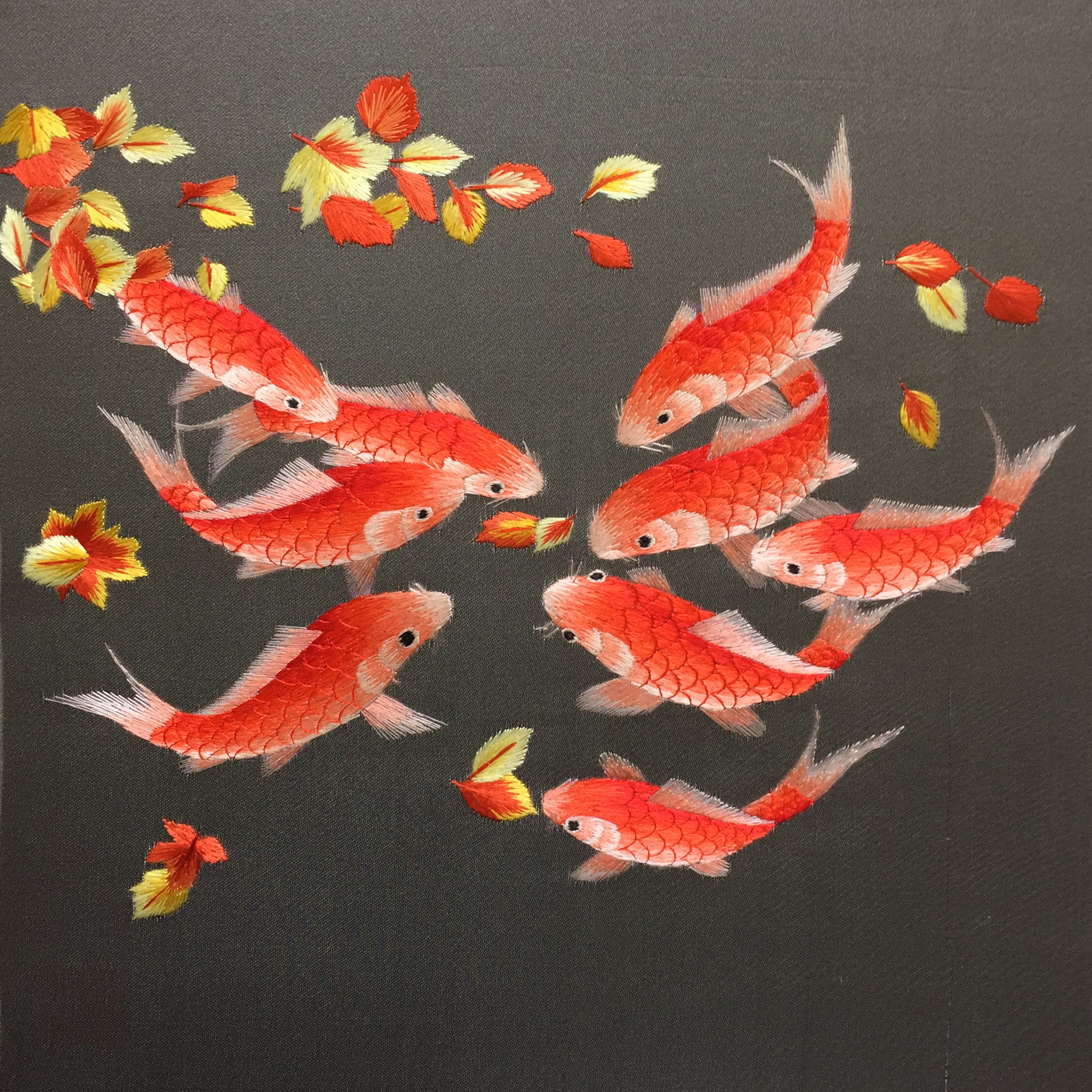 32041 Nine lucky koi fish