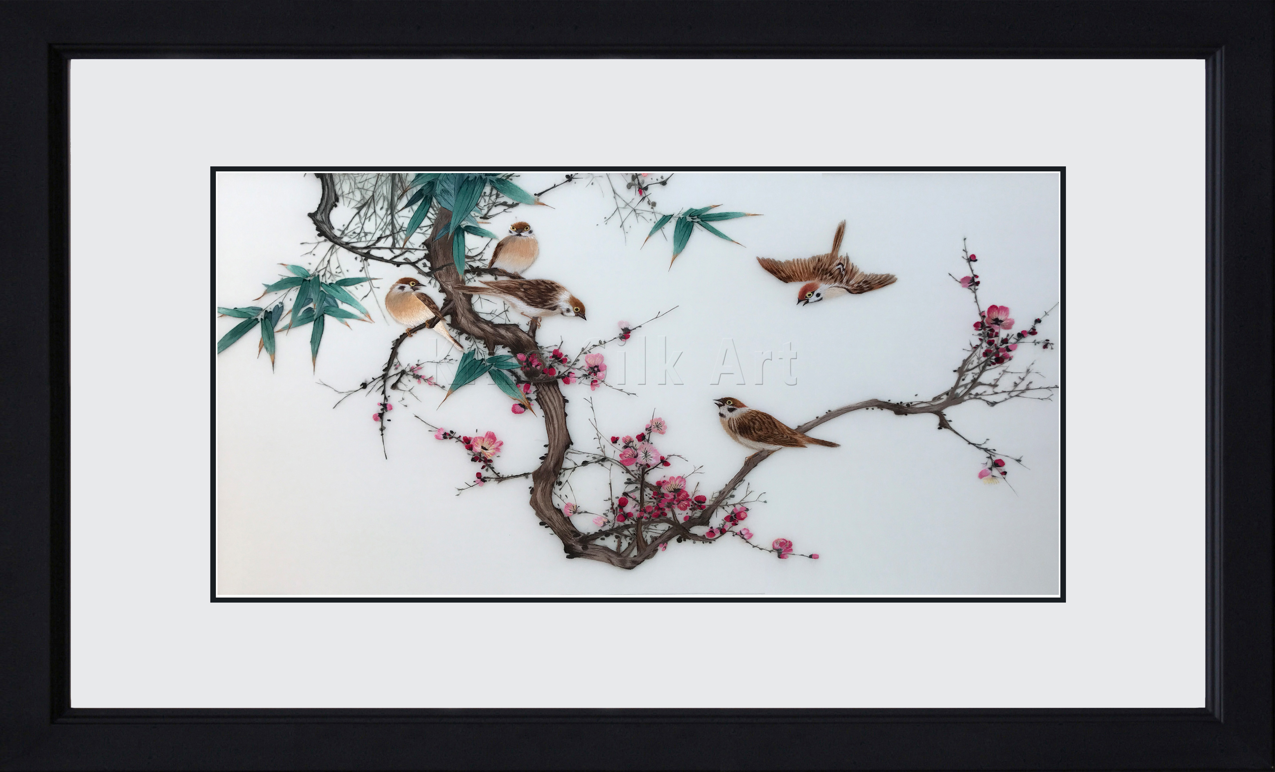 71096 Five Birds and Cherry Blossom - Image 2