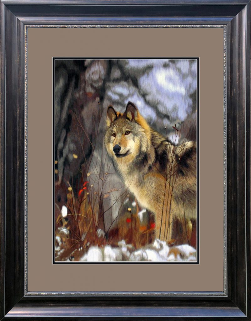 74026 50x70cm Museum brown frame