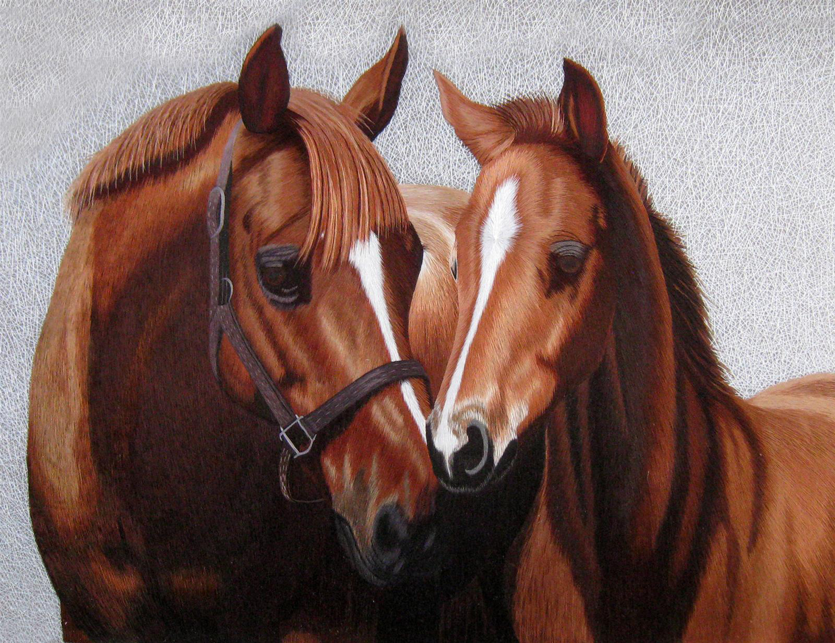 74084 Arabian Mare and Colt