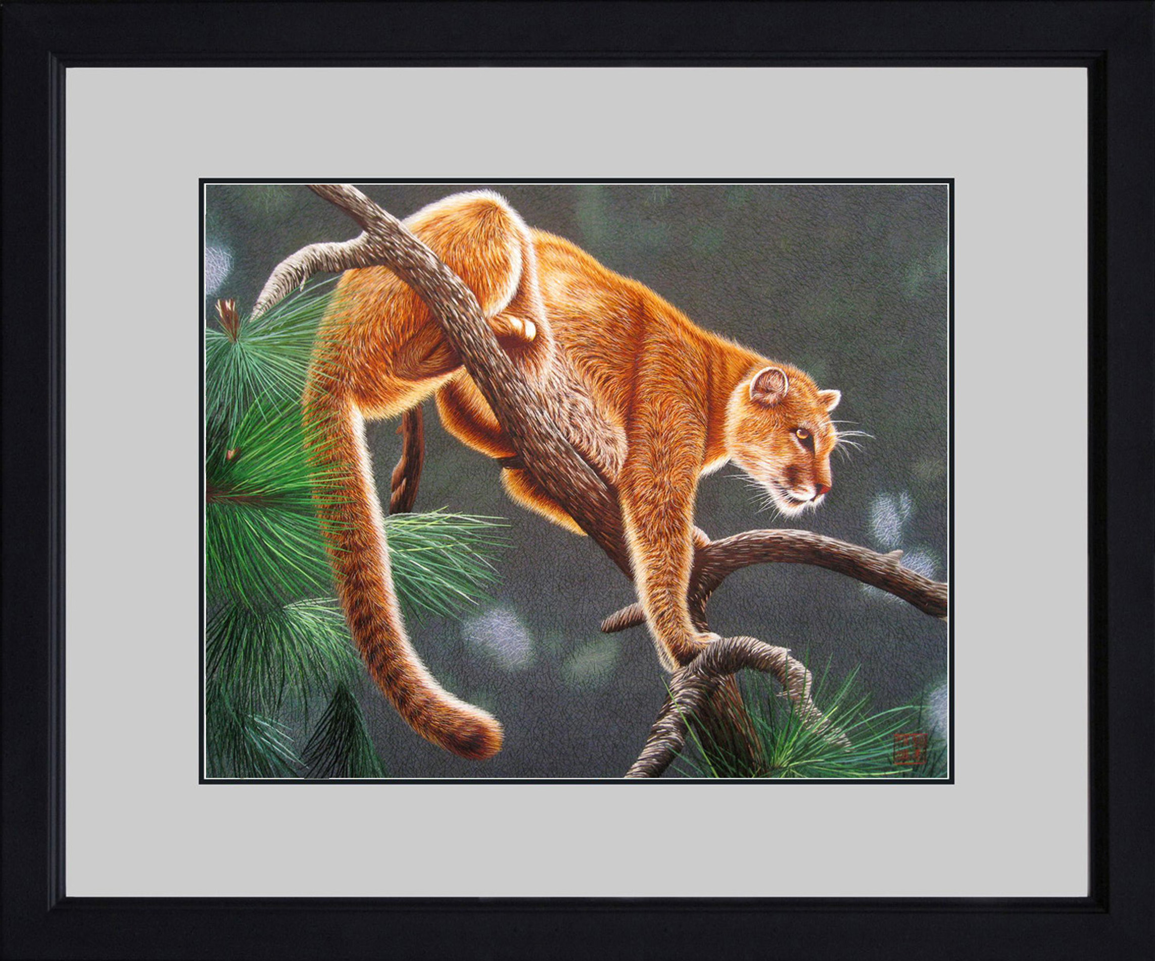 74090 Lion Stands on Branch - Image 2