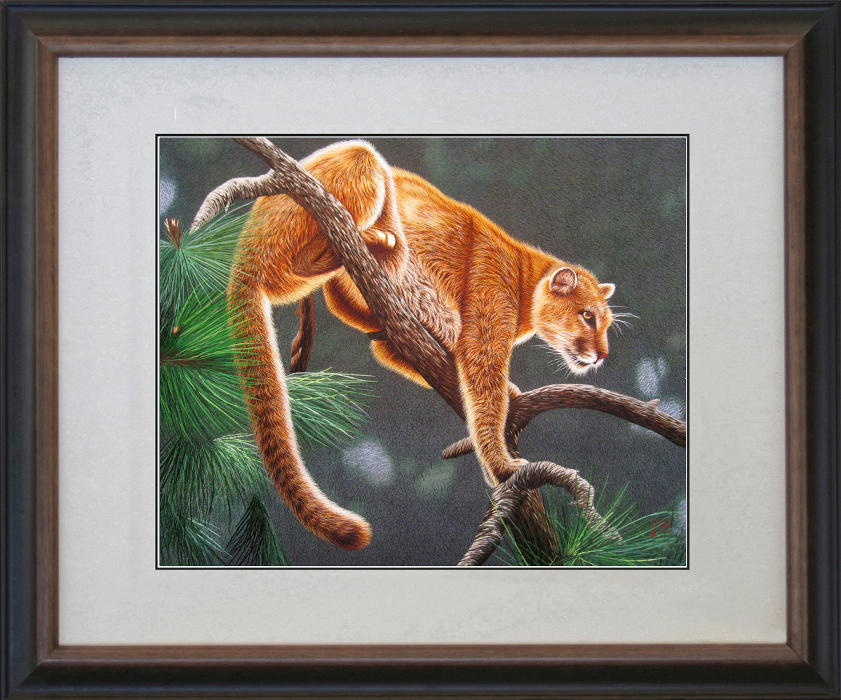 74090 Lion Stands on Branch - Image 3