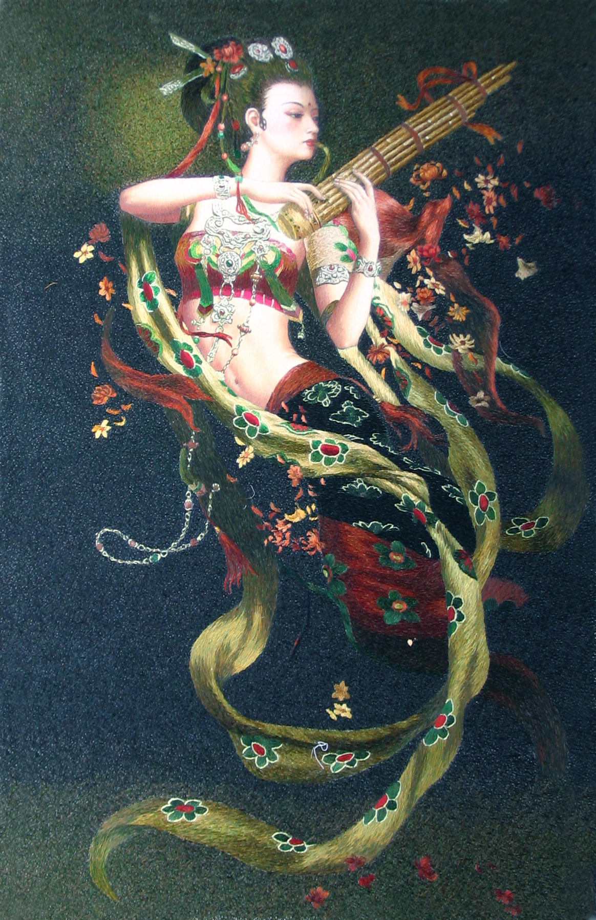75015 Lady Peony Playing the Sheng