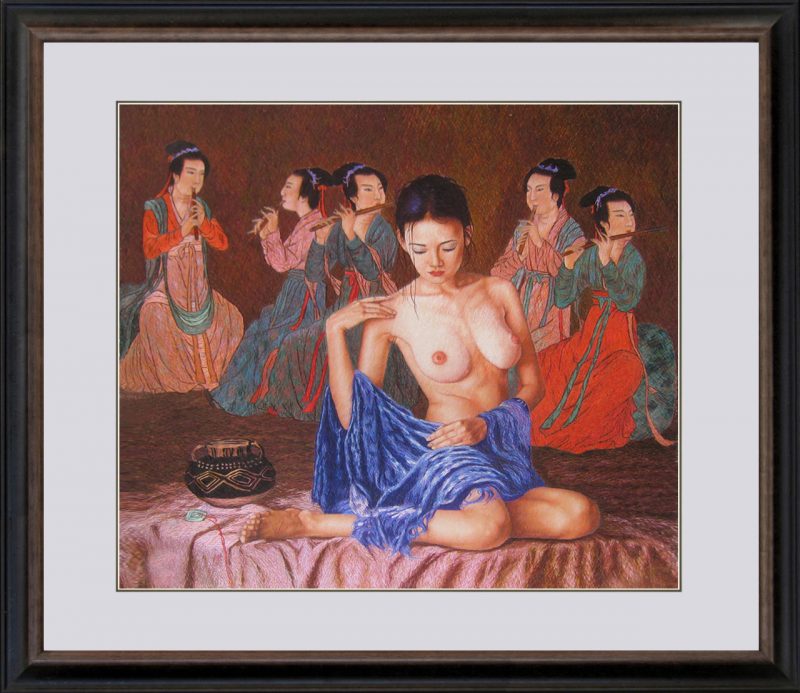 75019 60x70cm master brown frame