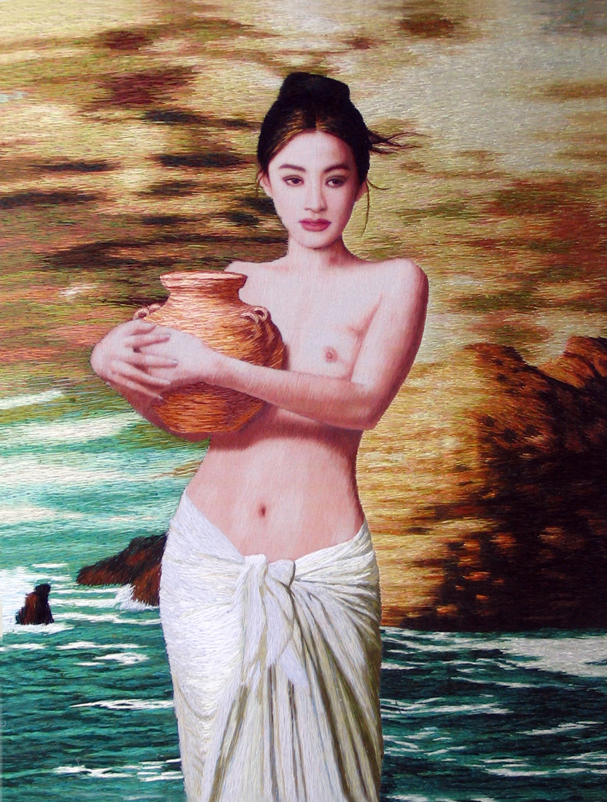 75025 Semi-Nude with a Vase