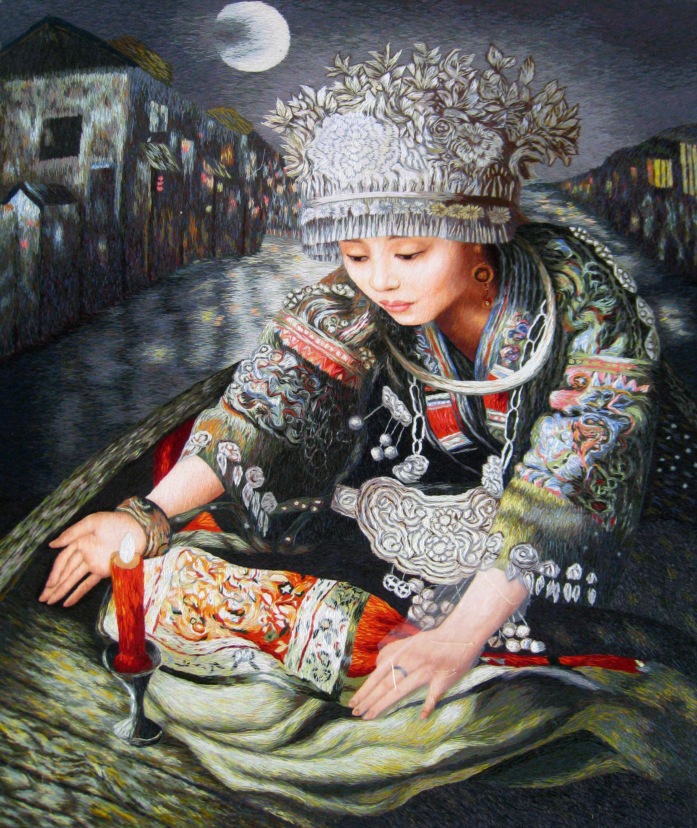 75051 Girl with a Candle