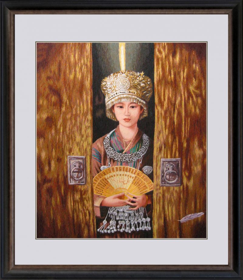 75123 60x70cm master brown frame