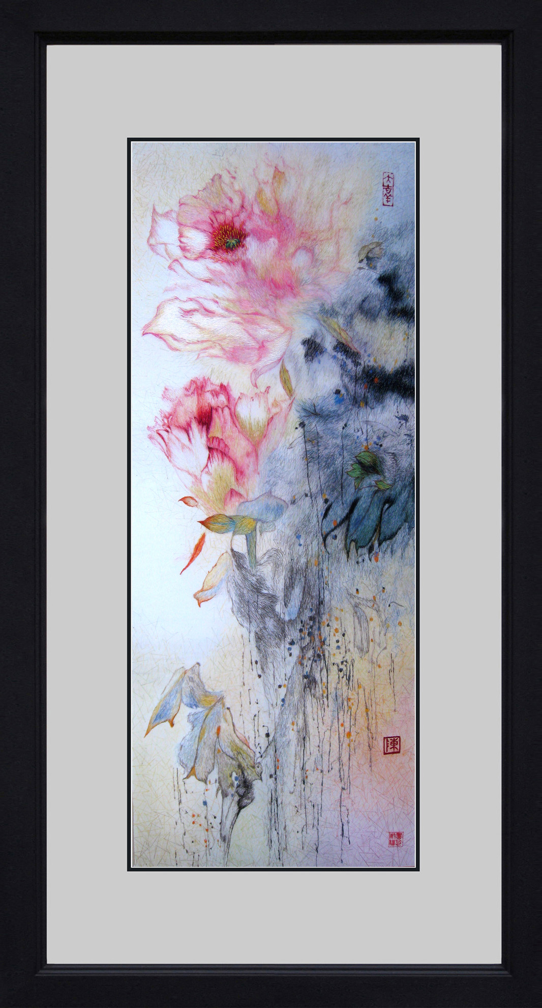 76103 Ink Lotus Abstract - Image 2