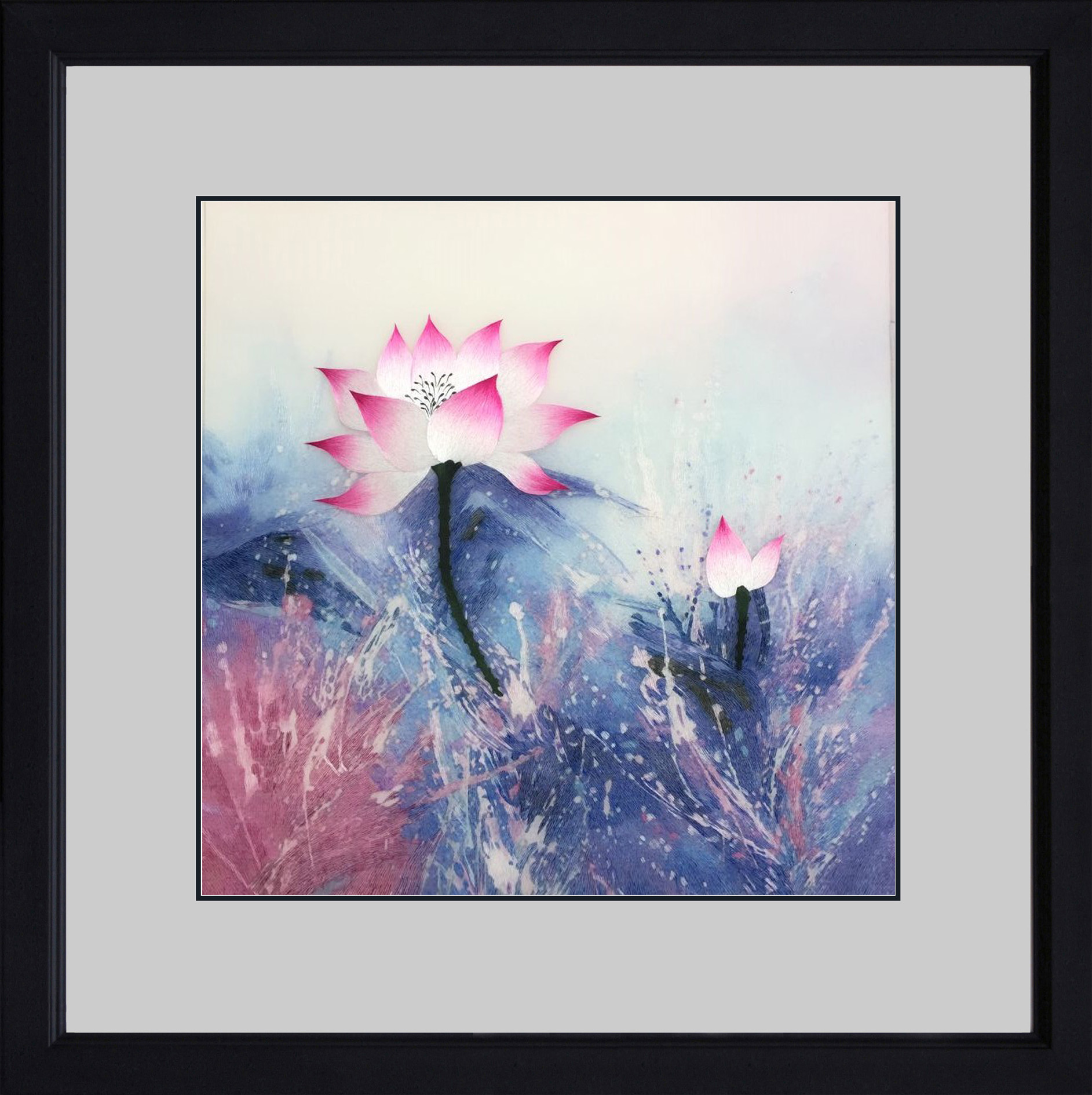 76420 Pink Lotus Abstract Group 1 - Image 2