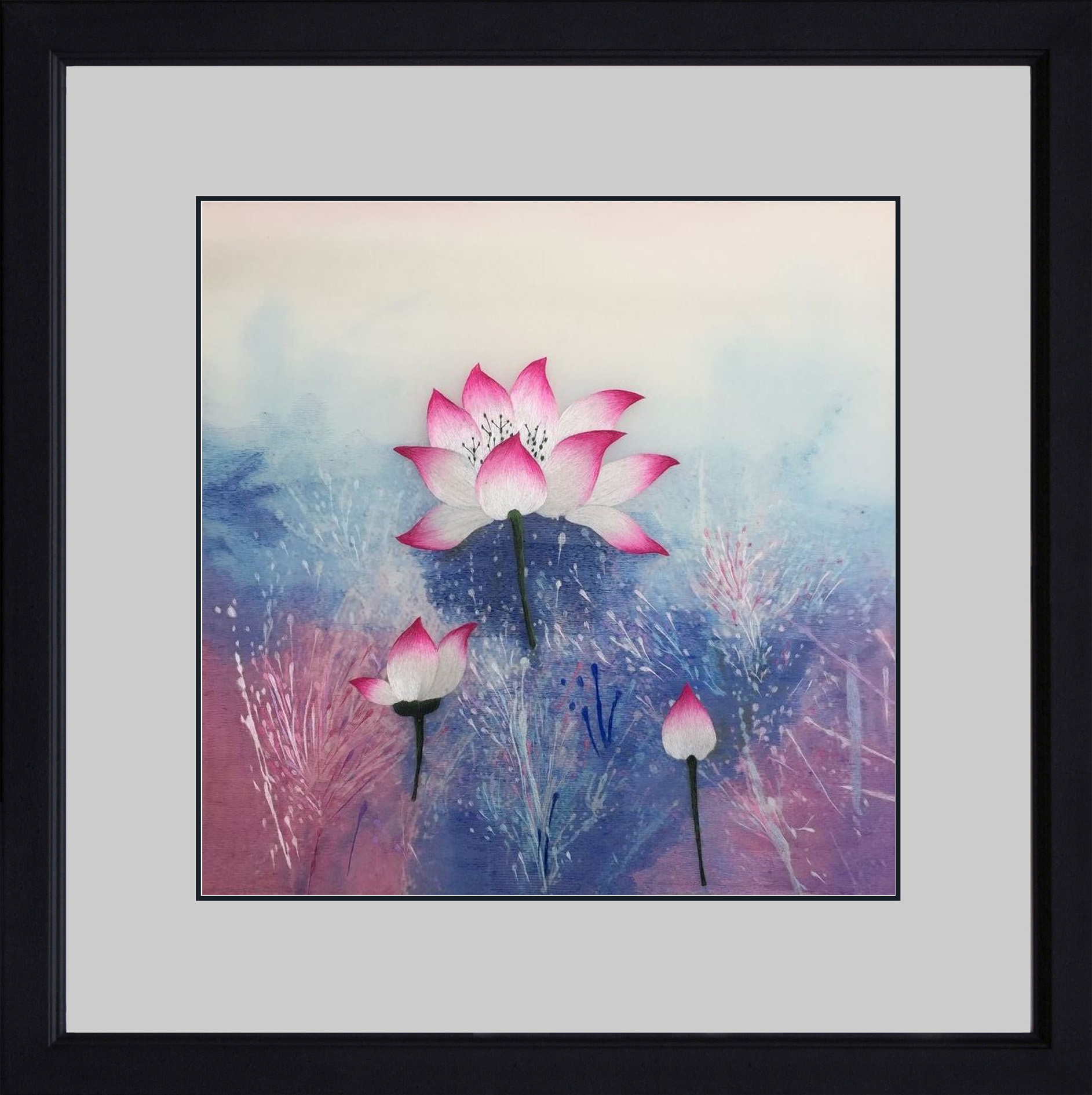 76421 Pink Lotus Abstract Group 2 - Image 2