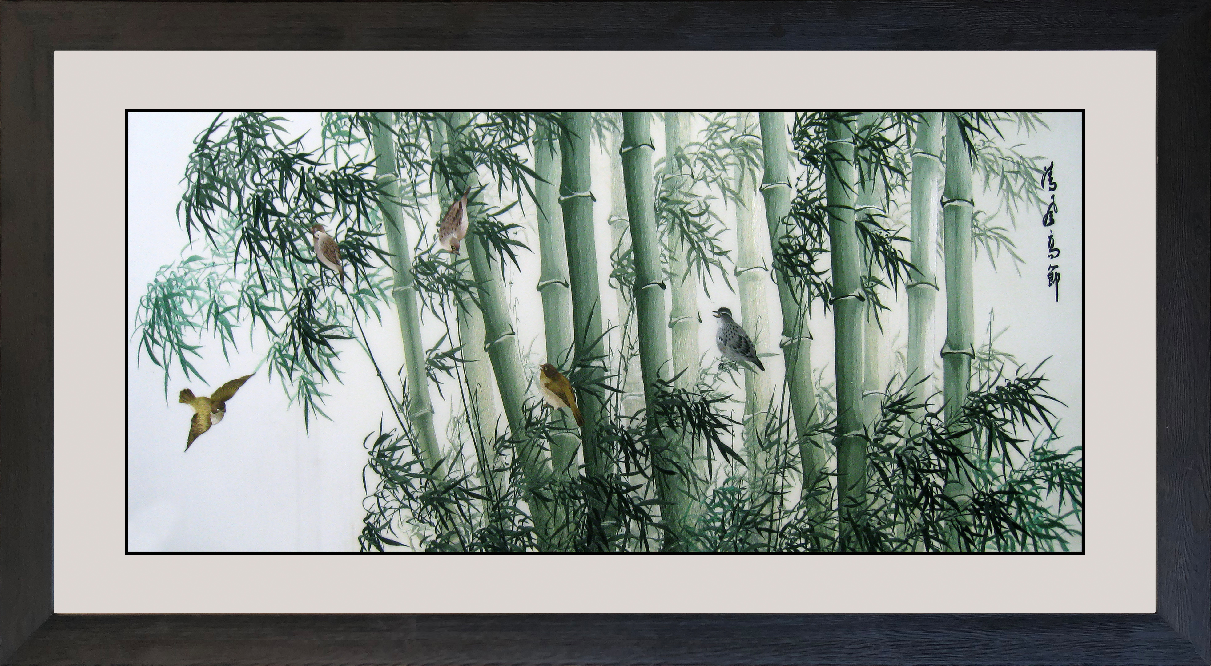 77158 Birds in Green Bamboo - Image 2