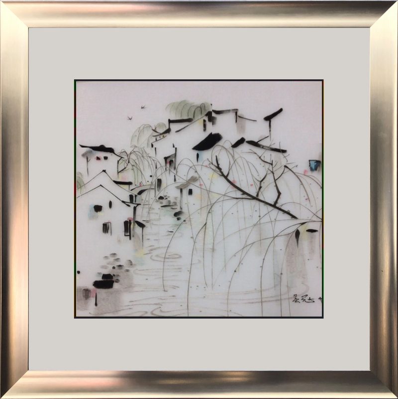 77227 50x50cm silver frame