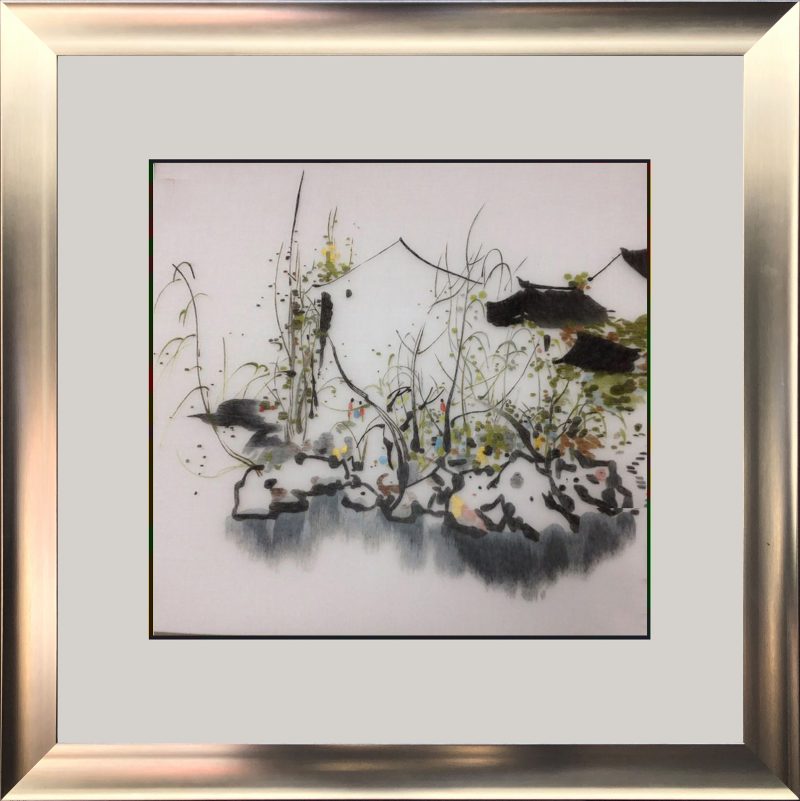 77228 50x50cm silver frame