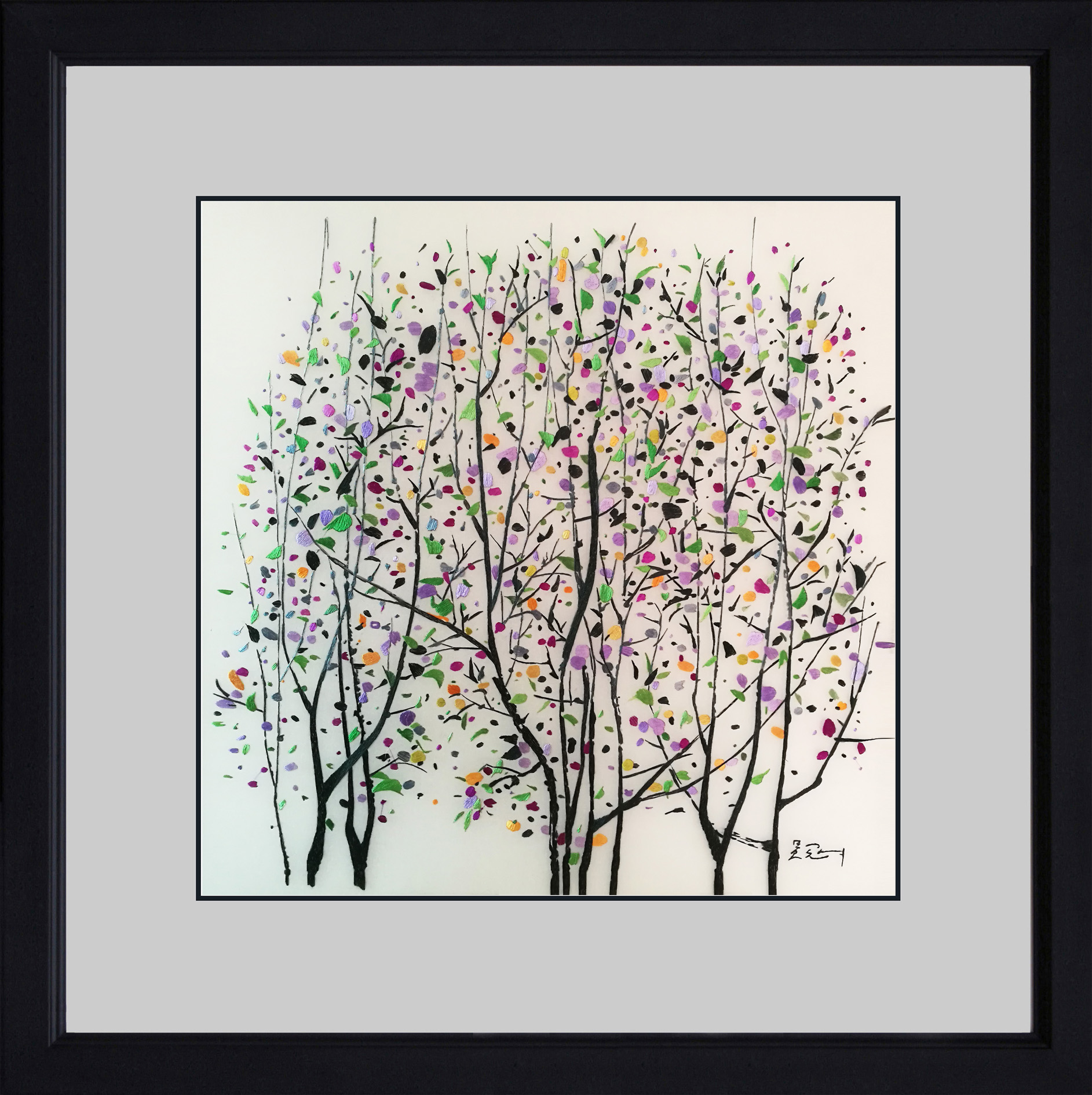77246 The Trees Purple Abstract - Image 2