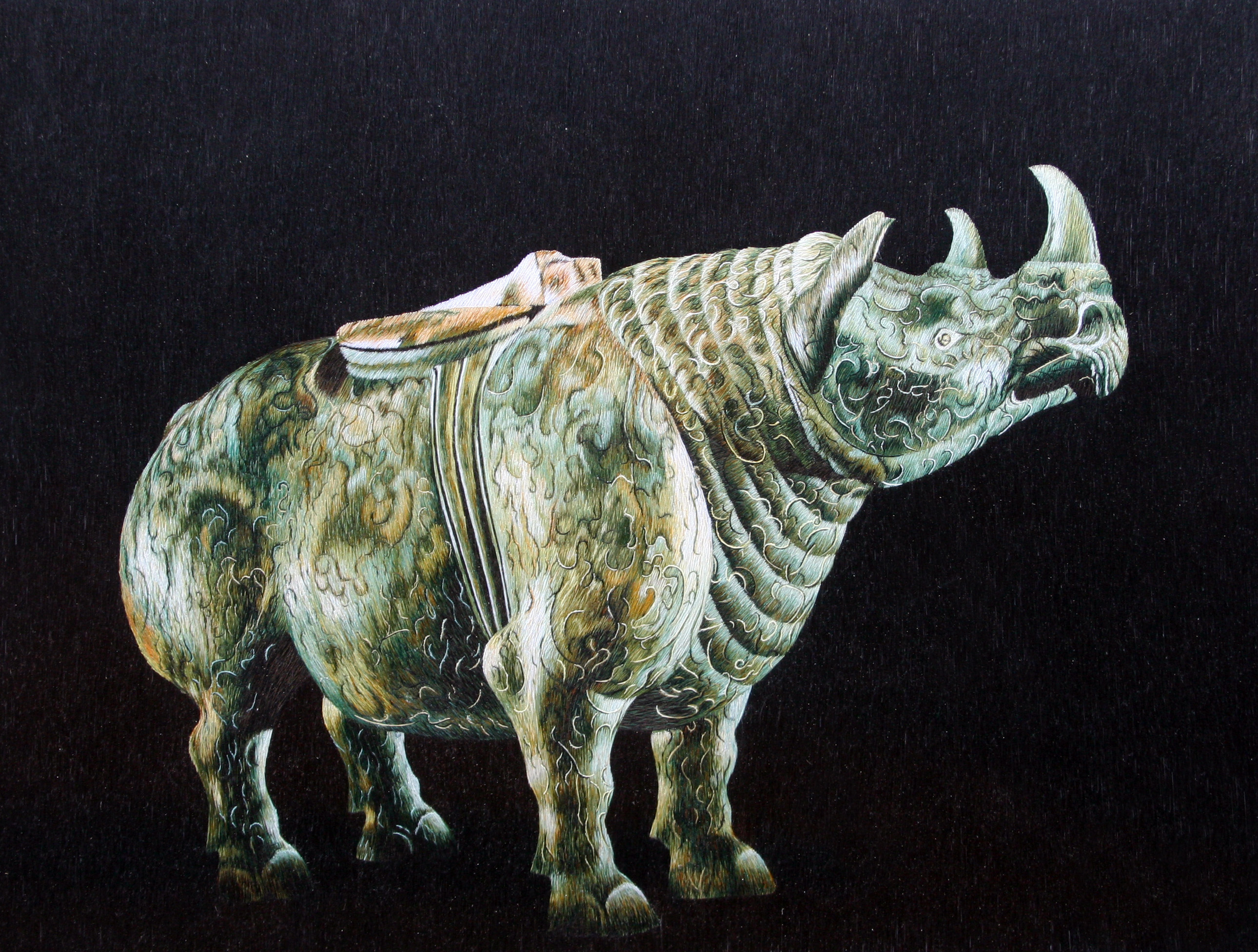 78008 Bronze Rhinoceros