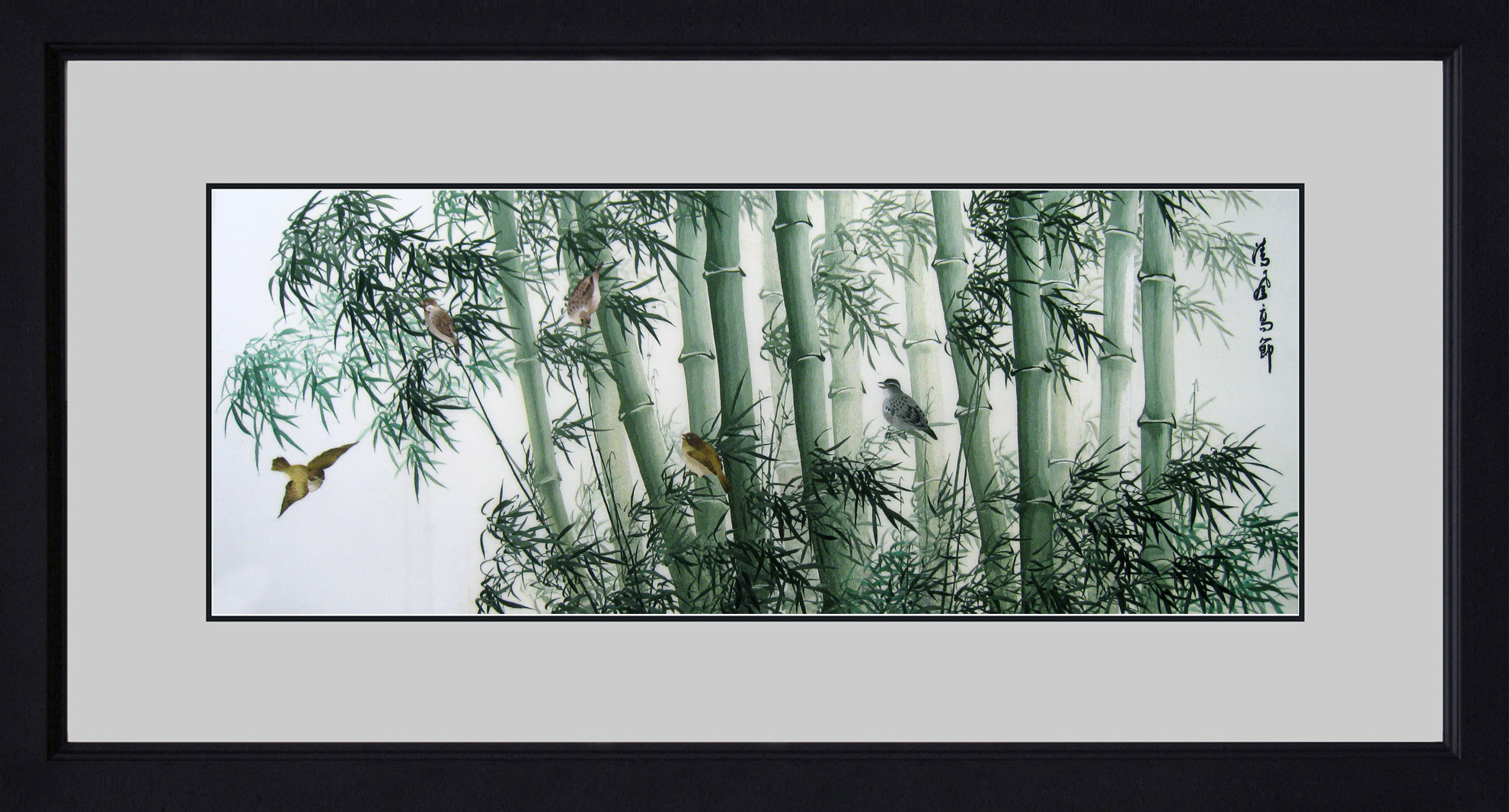 77158 Birds in Green Bamboo - Image 3
