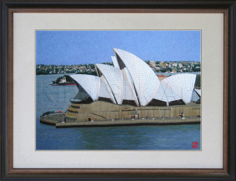 87141 brown framed