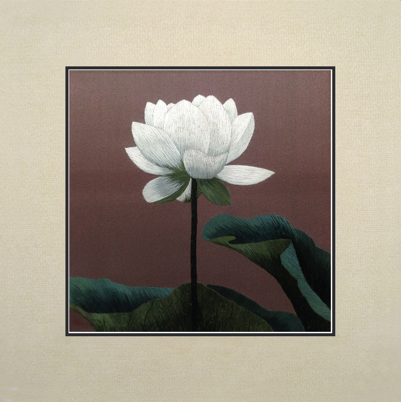 36151 White lotus flower - Image 2