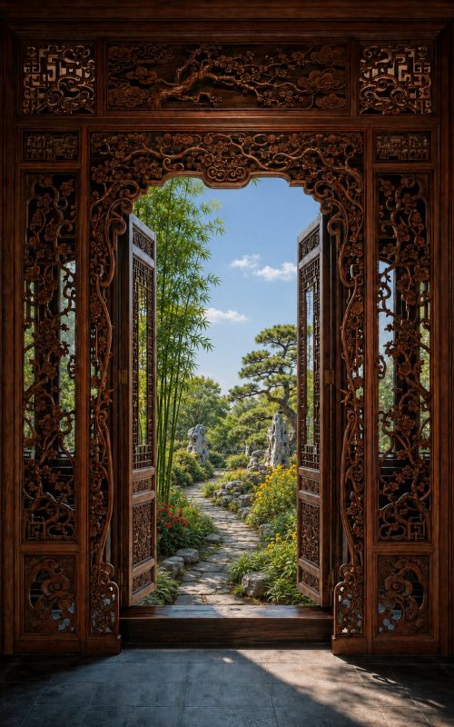 carved gate